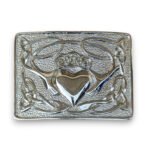 Claddagh Kilt Belt Buckle Chrome