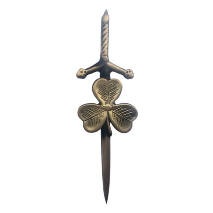 Shamrock Sword Kilt Pin