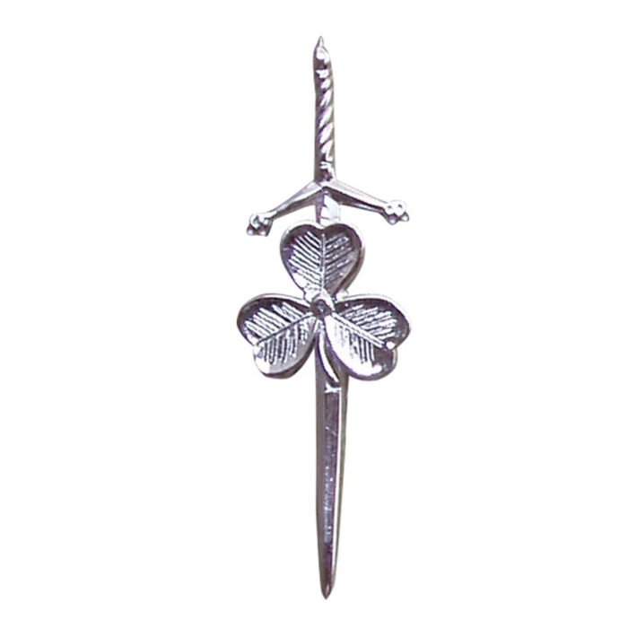 Shamrock Sword Kilt Pin