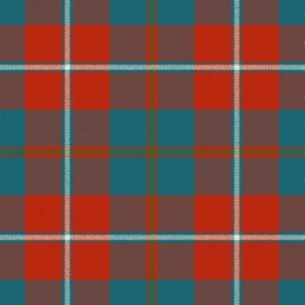 Galloway Red White Line Ancient Tartan