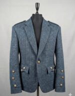 Black and Light Blue Tweed Jacket