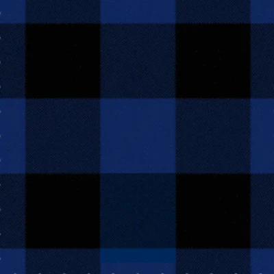 Border Shepherd's Check Black and Blue Tartan